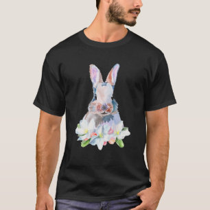 Camiseta Páscoa Dia Bonito Coelho Coelho Coelho Coelho Leop