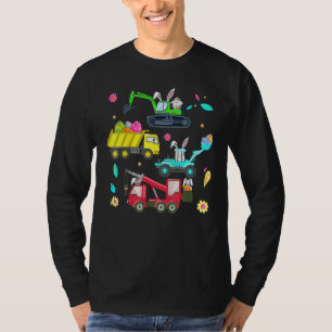 Camiseta Páscoa Dia da Carruagem Construção de Caminhão Bor