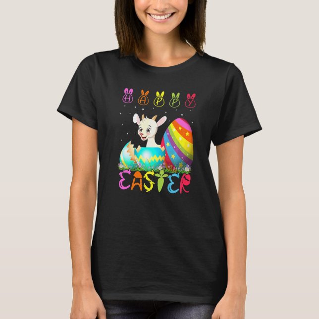 Camiseta Páscoa Dia de Caprino Correspondente à Páscoa da F (Frente)