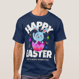 Camiseta páscoa dia, Felz pascoa de Coelhinho de Ovos Coelh