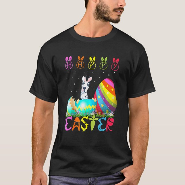 Camiseta Páscoa Dia Grande Cachorro Correspondente Páscoa C (Frente)