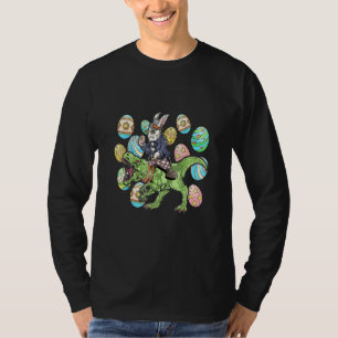 Camiseta Páscoa Dino Bunny Ovo Hunt Dinossaur Trex T Rex Ra