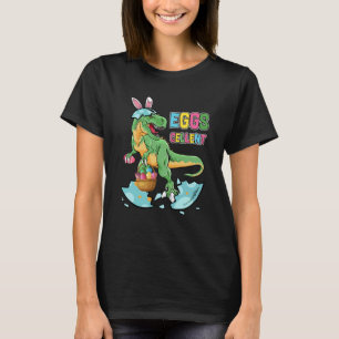 Camiseta Páscoa Dinossauro Coelhinho Cox Boinas Meninas Cri