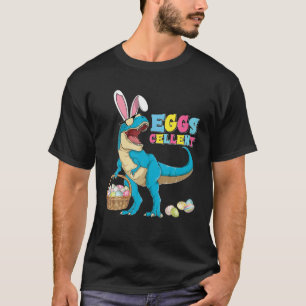Camiseta Páscoa Dinossauro Coelhinho Rex Ovos de Páscoa C