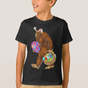 Camiseta Páscoa divertida caçando ovos de Bigfoot