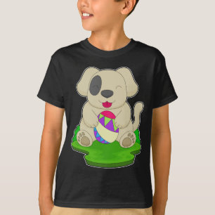 Camiseta Páscoa do cachorro ovo de Páscoa