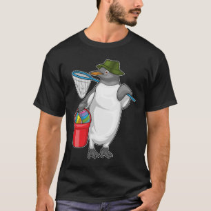 Camiseta Páscoa do Pinguim Ovo de Páscoa Pescaria