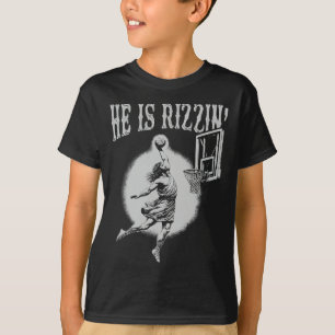 Camiseta Páscoa Ele É Rizzin Cristão Religioso Meninos Cria
