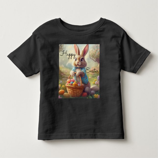 Camiseta Páscoa Encantada - Coelhinho Whimical (Frente)