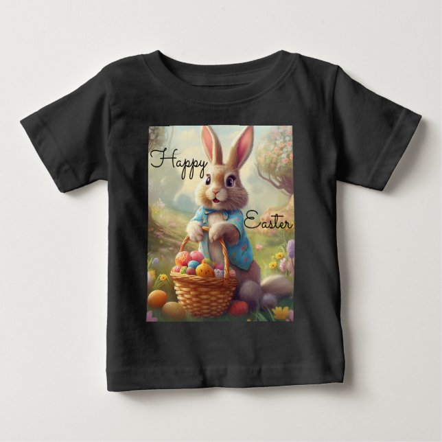 Camiseta Páscoa Encantada - Coelhinho Whimical (Frente)