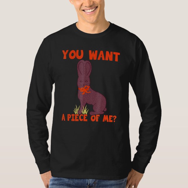 Camiseta Páscoa Engraçada Adolescentes Dizendo Chocolate Bu (Frente)