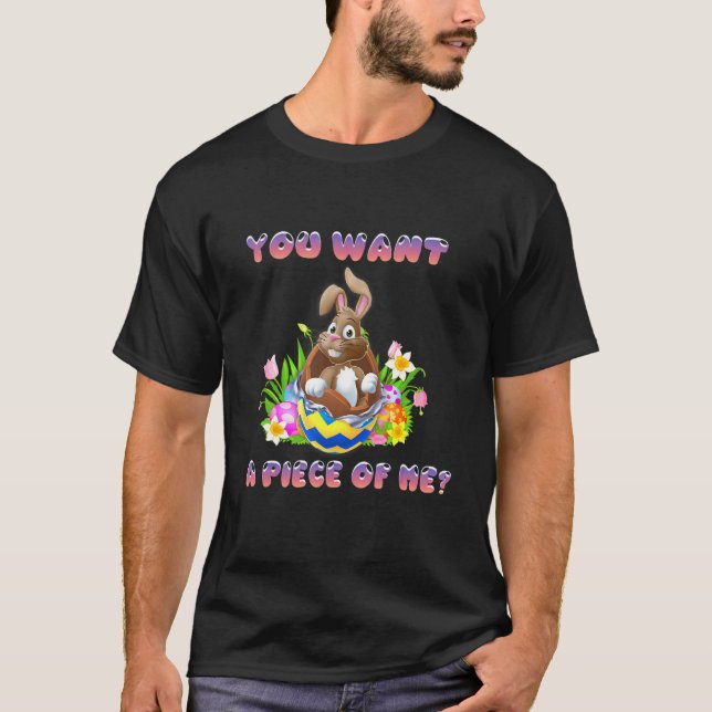 Camiseta Páscoa Engraçada Adolescentes Dizendo Chocolate Me (Frente)