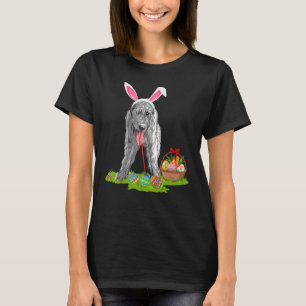 Camiseta Páscoa Engraçada Caça A Coelhinhos De Wolfhound Ir