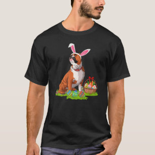 Camiseta Páscoa Engraçada Caça A Coelhinhos Ingleses Bulldo