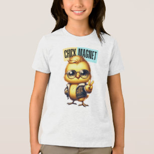 Camiseta Páscoa engraçada do Pintinho brilhante-54546