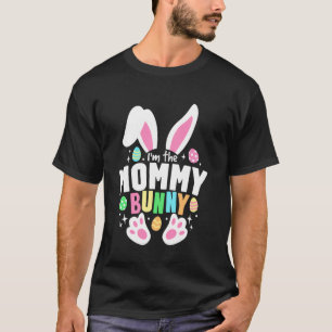 Camiseta Páscoa engraçada Eu sou a mamãe orelhas de coelho