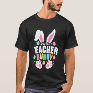 Camiseta Páscoa engraçada Eu sou o professor orelhas de coe