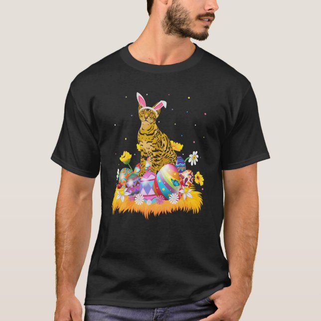 Camiseta Páscoa Engraçada, Fogueira, Bengala, Páscoa de Gat (Frente)