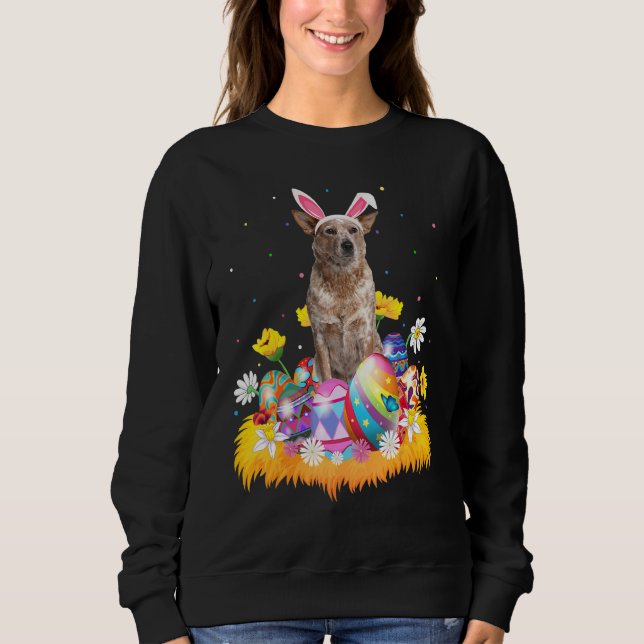 Camiseta Páscoa Engraçada Ovo Australiano Páscoa de Cães Su (Frente)