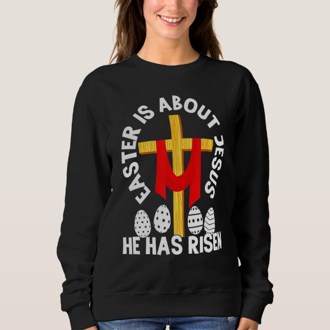 Camiseta Páscoa Engraçada Sobre Jesus Que Ele Arriscou Pásc (Frente)