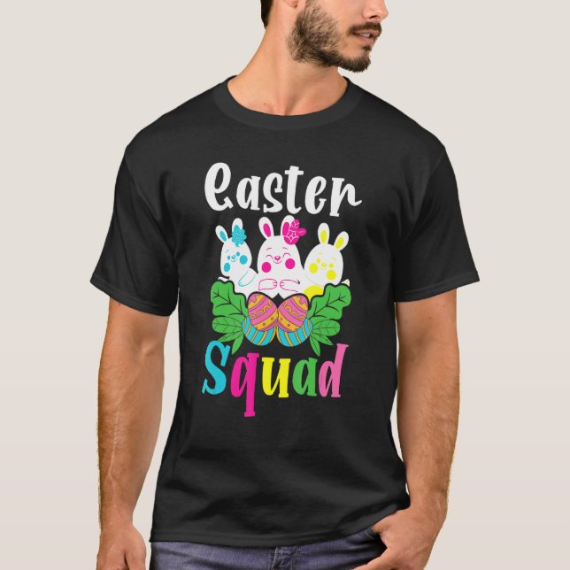 Camiseta Páscoa Esquadrão Ovos Coelhinhos Dia das Páscoas M (Frente)