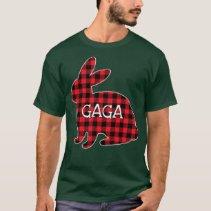 Camiseta Páscoa feminina Figurino Xadrez Vermelha