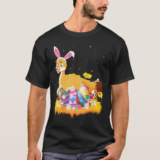 Camiseta Páscoa Fennec Fox, Cuta De Ovo De Páscoa, Domingo (Frente)