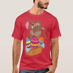 Camiseta Páscoa Feriada páscoa Cesta de Páscoa Ovos Coelho