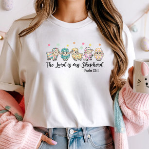 Camiseta Páscoa Floral Sheep Christian
