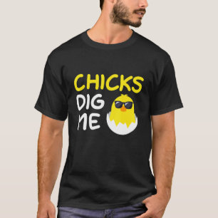 Camiseta Páscoa Galinhas Me Dig Pun Legal Caça ao Ovo