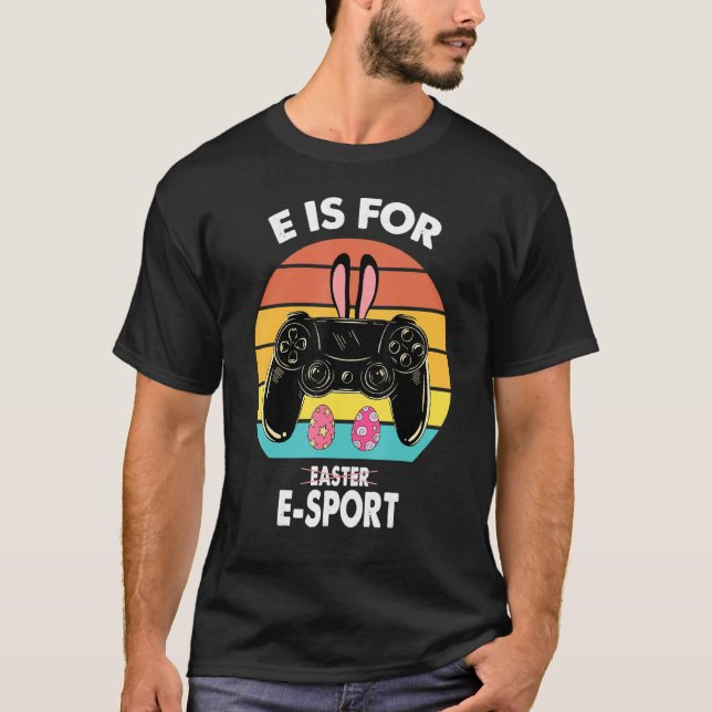 Camiseta Páscoa Gamer Boy E É Para Esportes Jogos Páscoa Re (Frente)