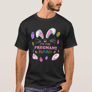 Camiseta páscoa grávida de coelho