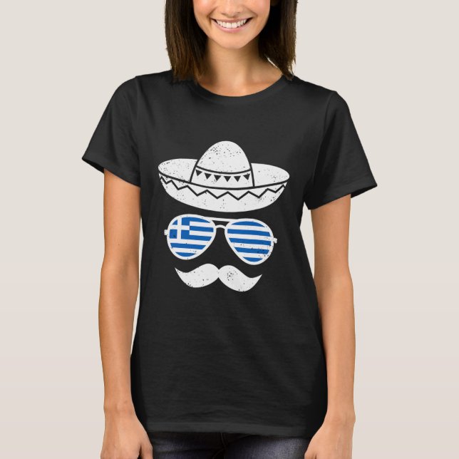 Camiseta Páscoa Grega Pulga Cinco De Mayo Mexicanos Para (Frente)
