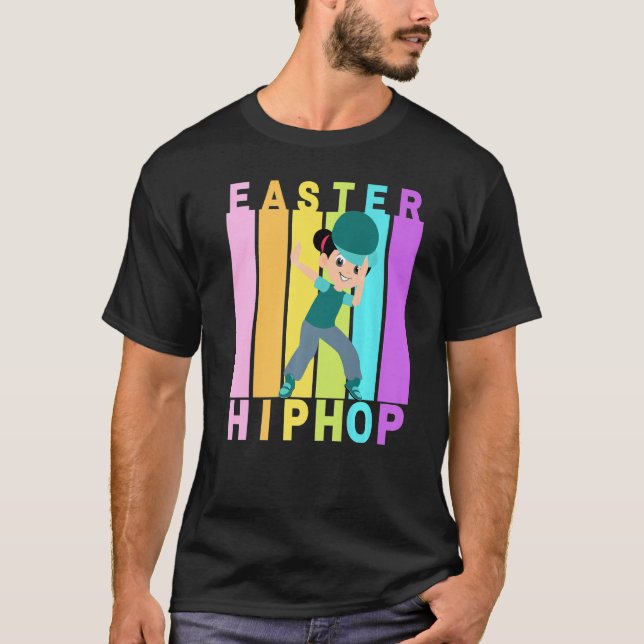 Camiseta Páscoa Hip Hop Dance Love Dab Holiday Funny Kids B (Frente)
