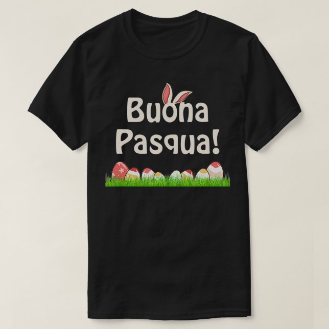 Camiseta Páscoa italiana Felz pascoa Buona Pasqua (Frente do Design)