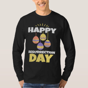 Camiseta Páscoa Jesus Feliz Dia de Ressurreição Domingo Ovo