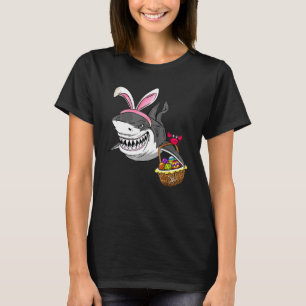Camiseta Páscoa legal Cesta de Páscoa de Tubarão Feliz E