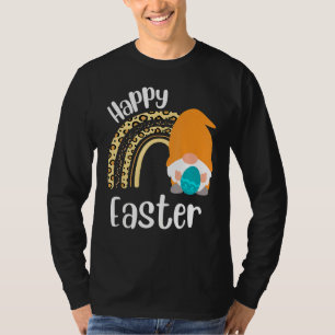 Camiseta Páscoa Legal Dia do felz pascoa Gnomo Abraço Ovos