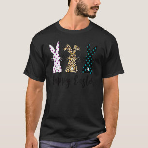 Camiseta Páscoa Leopardo Três Coelhos Coelhinhos Dia do Fel