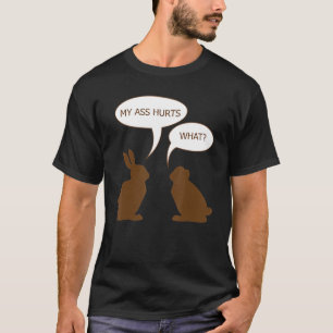 Camiseta Páscoa Meu Bumbum Magoa Coelho Chocolate