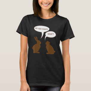 Camiseta Páscoa Meu Bumbum Magoa Coelho Chocolate