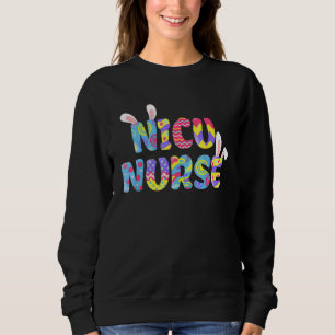 Camiseta Páscoa Nicu Enfermeira Cute Bunny Ears Felz pascoa