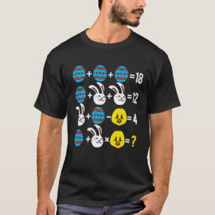 Camiseta Páscoa Ordem de Operações Teste de Matemática