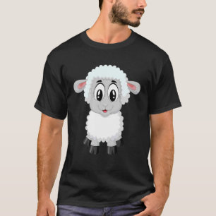Camiseta Páscoa para crianças de carneiro