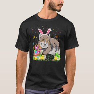 Camiseta Páscoa Pika Bunny Egg Caçando Páscoa Pika Domingo