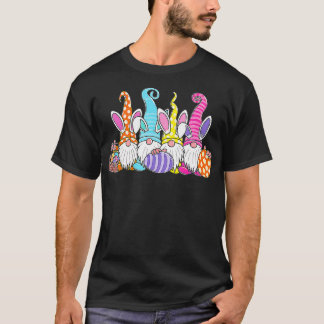 Camiseta Páscoa Primavera Gnomo Caça Ao Ovo E B