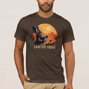 Camiseta PÁSCOA RETRO Viba coelhinho Legal com óculos escur