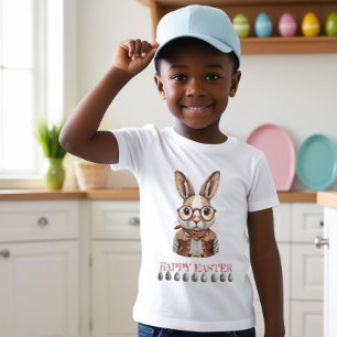 Camiseta Páscoa russa deseja coelhinhos com Flair Vintage