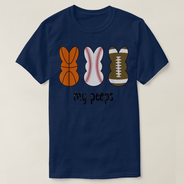 Camiseta Páscoa Sports Bunny Peep (Frente do Design)