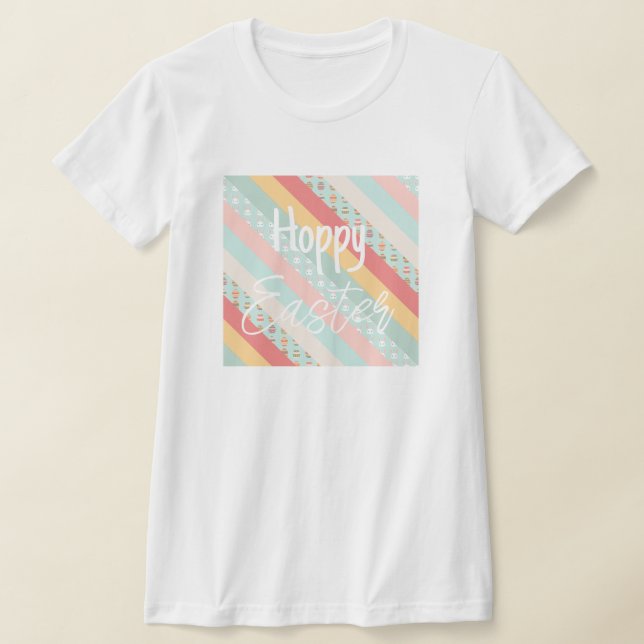 Camiseta Páscoas em coelhos e ovos (Postura )